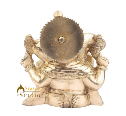 Indian Hindu God Ganpati Murti Lord Ganesha Statue Lucky Diwali Gift Idol 8" by vendor-unknown - Hindu Gods (View 4)