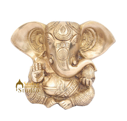 Indian Hindu God Ganpati Murti Lord Ganesha Statue Lucky Vastu Gifting Idol 5" by vendor-unknown - Hindu Gods (View 2)