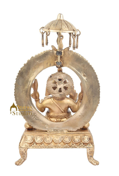Indian Hindu Deity Lord Ganpati Murti Ganesh Statue Sitting Vastu Décor Gift 18" by vendor-unknown - Hindu Gods (View 4)