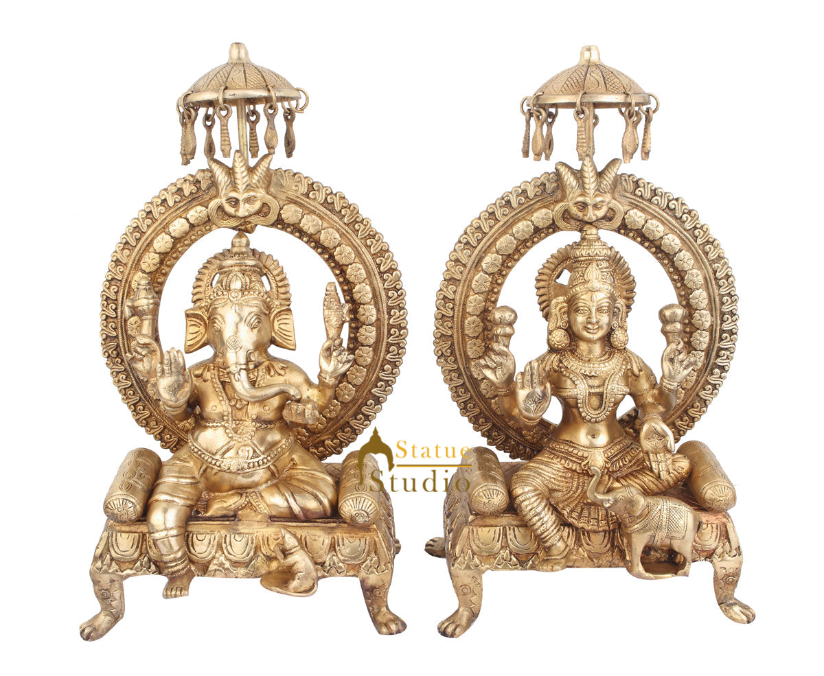 Indian Hindu God Goddess Ganesh Laxmi Diwali Vastu Fengshui Decor Gifting 18"