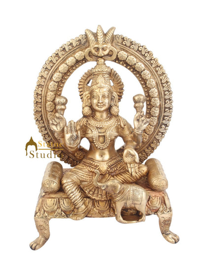Indian Hindu Goddess Laxmi Murti Lakshmi Statue Sitting Vastu Décor Gift 15" by vendor-unknown - Hindu Gods (View 2)