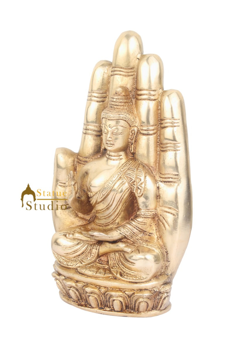 Tibetan Buddhist Lord Buddha Statue Home Vastu Fengshui Décor Showpiece 9" - Image 3