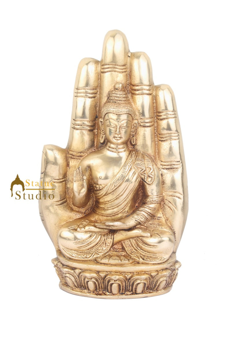 Tibetan Buddhist Lord Buddha Statue Home Vastu Fengshui Décor Showpiece 9" - Image 2