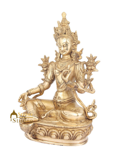 Tibetan Buddhist Nepal Goddess Maa Tara Vastu Fendshui Décor Statue 14" by vendor-unknown - Buddha (View 3)