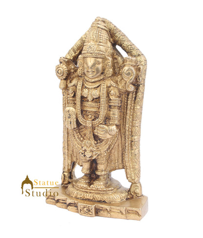 Brass Indian Deity Lord Tirupathi Balaji Idol For Sale 7 Inch by vendor-unknown - Hindu Gods (View 4)