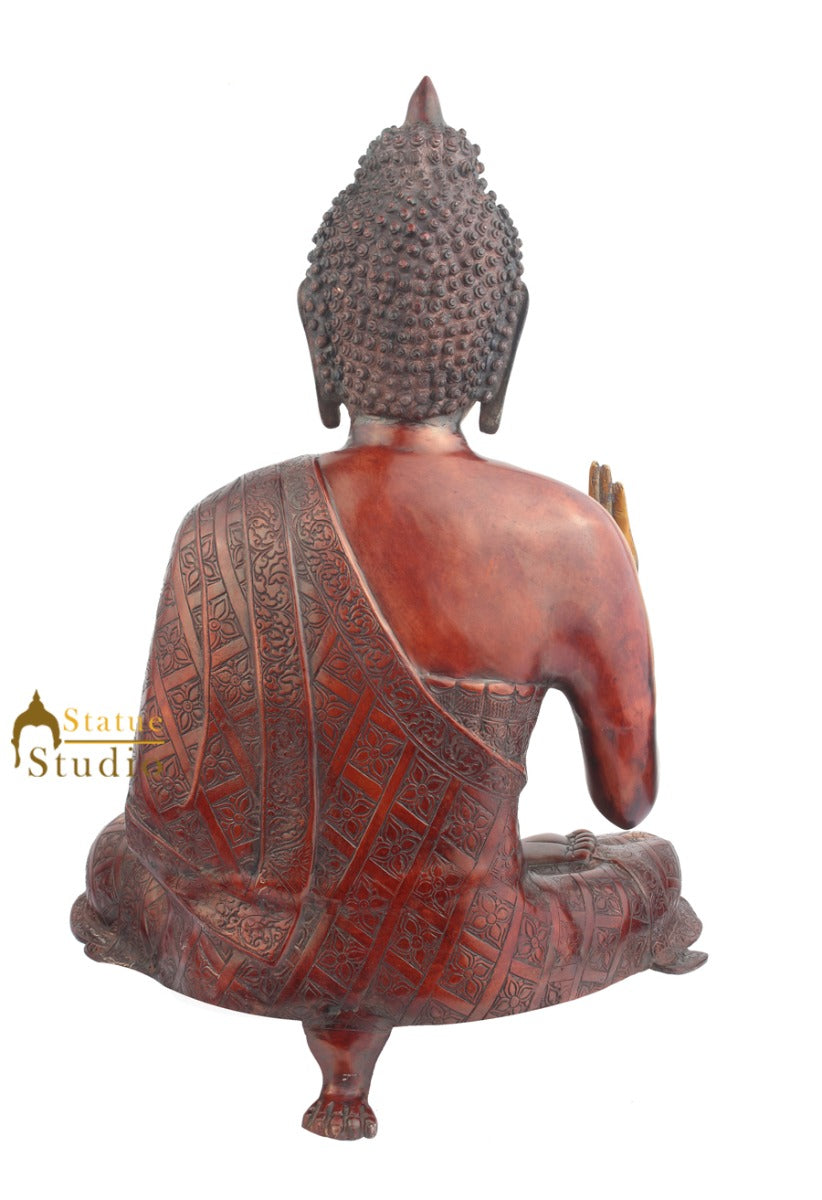 Nepali Buddhist Deity Lord Buddha Blessing Vastu Fengshui Décor Large Statue 26" - Image 4
