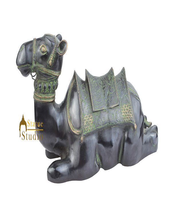 Brass Animal Handicraft Home Garden Décor Camel Large Sculpture 2 Feet - Eco-friendly - Sama Homes