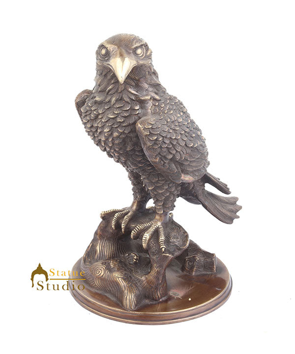 Brass Eagle Vulture Bird Handicraft Exclusive Masterpiece Décor Showpiece 16" - Eco-friendly - Sama Homes