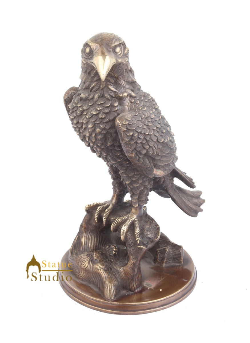 Brass Eagle Vulture Bird Handicraft Exclusive Masterpiece Décor Showpiece 16" - Image 2