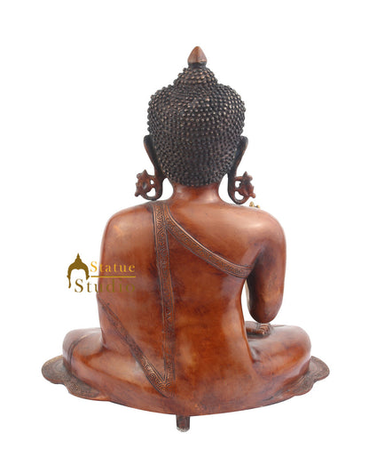 Big Brass Home Garden Décor Bodhisattva Kundal Buddha Gifting Sculpture 21" by vendor-unknown - Buddha (View 4)