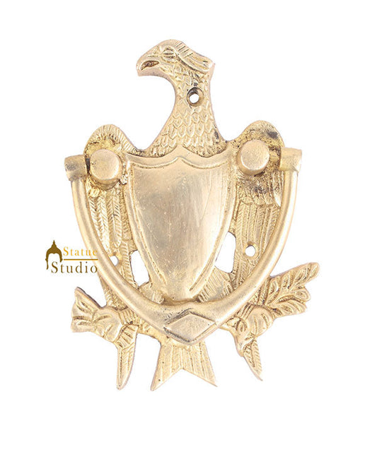 Brass Handicraft Home Decorative Eagle Bird Shaped Door Knocker 6"