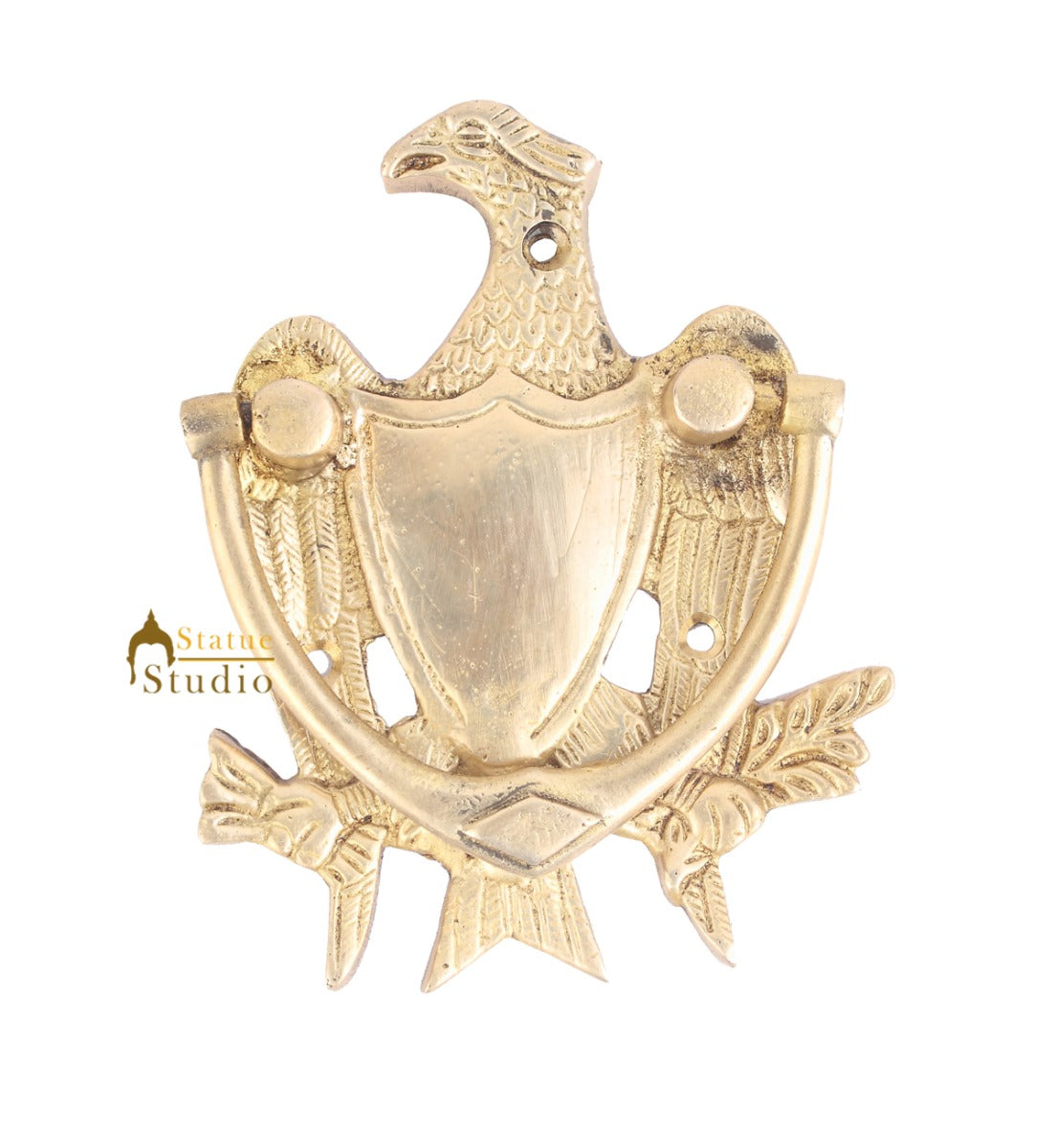 Brass Handicraft Home Decorative Eagle Bird Shaped Door Knocker 6"