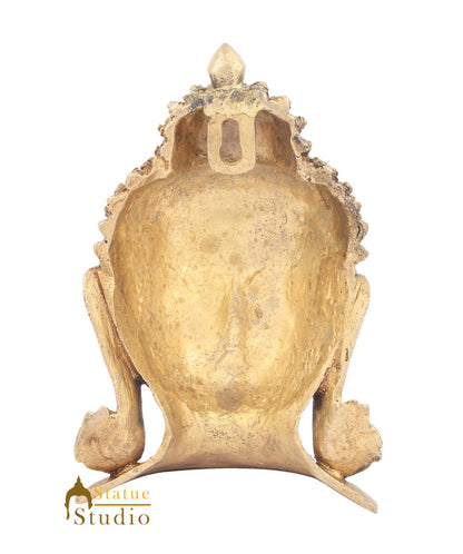 Brass Indian Lord Buddha Mask Wall Hanging Décor Art 8" by vendor-unknown - Buddha (View 4)