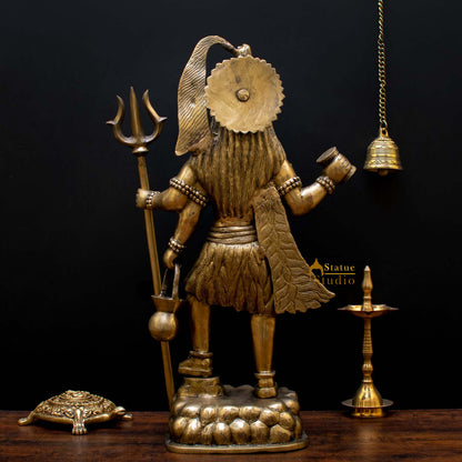 Brass Large Standing Shiv Shankar Bhagwan Murti For Home Decor 2 Feet by vendor-unknown - Hindu Gods (View 5)