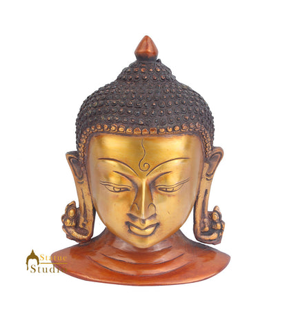 Brass Home Wall Hanging Décor Buddha Mask Room Decorative Item 7" by vendor-unknown - Decor