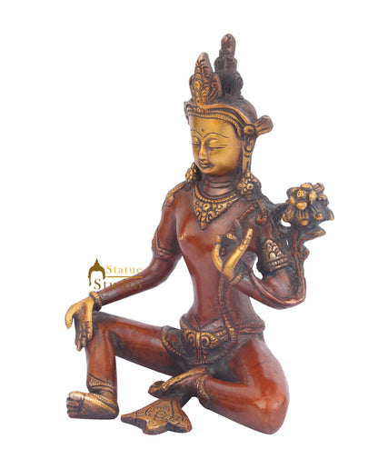 Indian Brass Hindu Deity Lord Indra Dev Inder Rare Unique Décor Idol For Sale 7" by vendor-unknown - Hindu Gods (View 3)