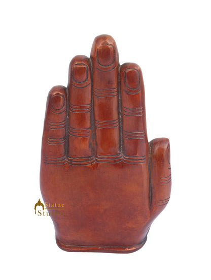 Tibetan Buddhist Lord Buddha Carved Under Palm Décor Statue For Sale 9" by vendor-unknown - Buddha (View 4)