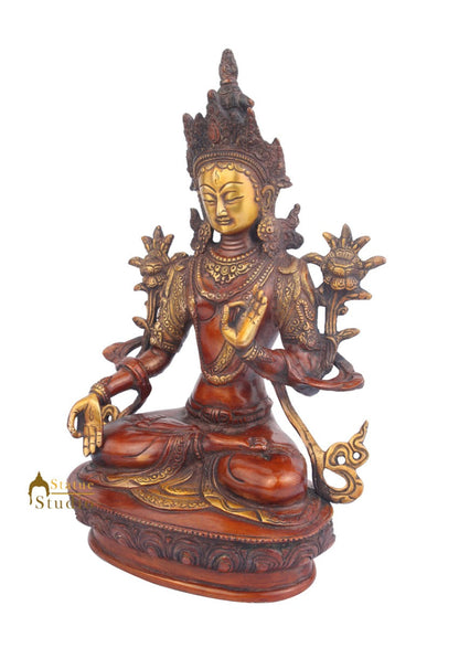 Nepali Buddhist Deity Maa Tara Vastu Fengshui Décor Statue 13" by vendor-unknown - Buddha (View 3)