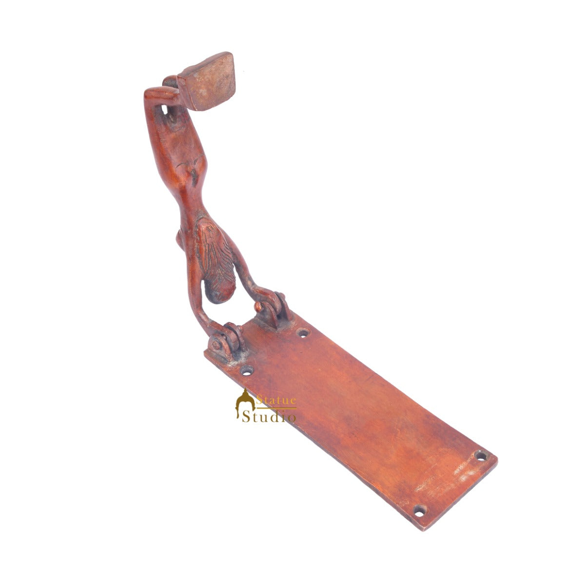 Brass Handicraft Home Decorative Lady Design Red Door Knocker 6"