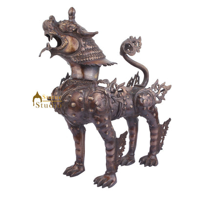 Chinese Japanese Lion Fengshui Vastu Home Garden Décor Large Size Figurine 22" by vendor-unknown - Decor (View 3)