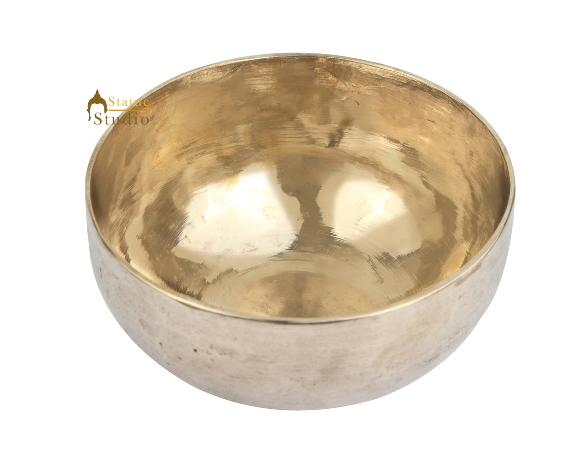 Tibetan Healing Buddhist Yoga Hand Hammered MEDITATION SINGING BOWL 5" - Image 2