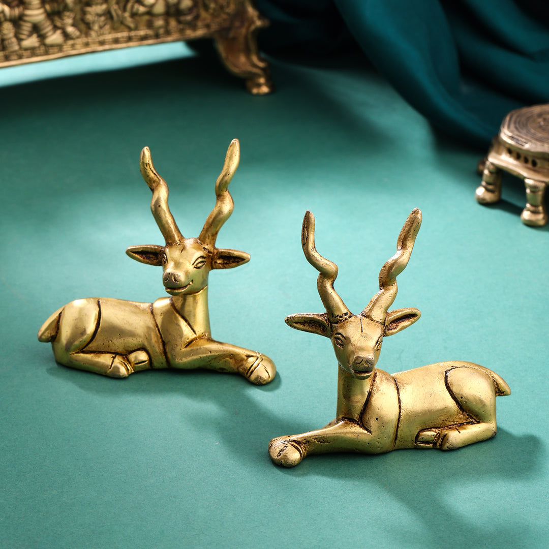 Brass Deer set (3.5 Inch) - Image 9