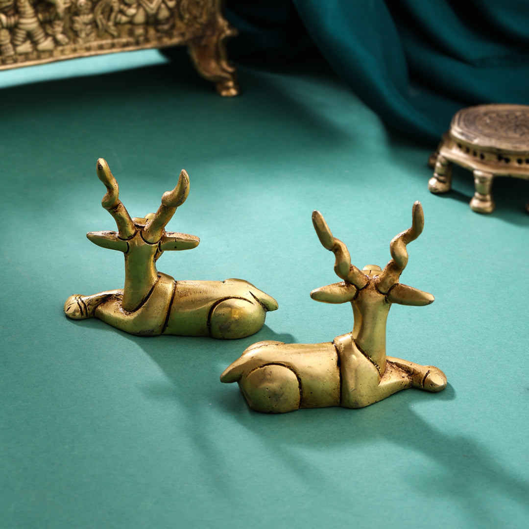 Brass Deer set (3.5 Inch) - Image 2