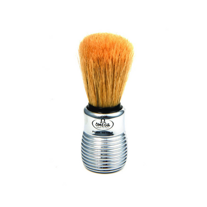 Omega Boar Bristle Shaving Brush With Chromed Plastic Handle by Omega - Shaving Brushes