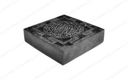 Premium Handmade Shaligram Shree Yantra by SAMAHealing - Yantra (View 3)