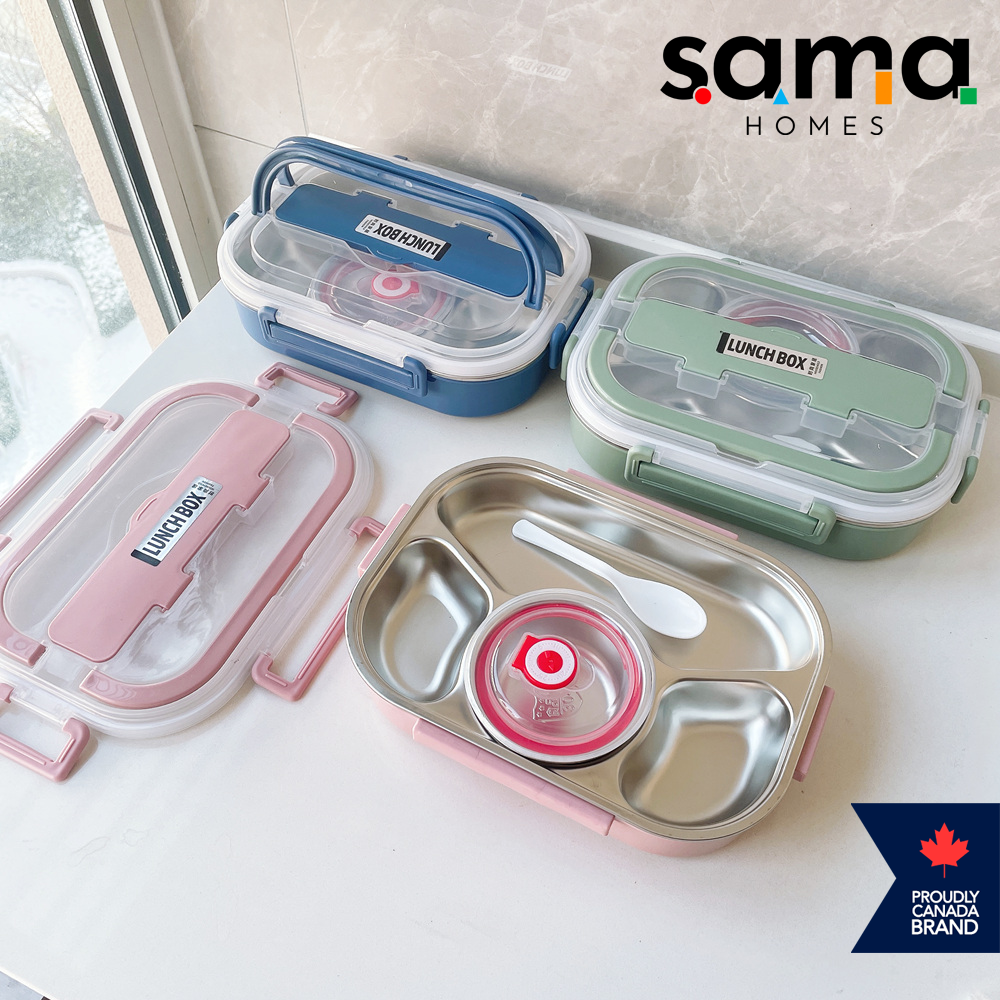 Kids Lunch Box for Children 1100 ML | Leak Proof | Stainless Steel – Sama Homes