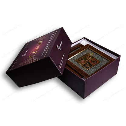 2D Yantra - Frame of Four - Shree Sampoorna Laxmi Ganesh Yantra - Pyrite Dust frame by SAMAHealing - Yantra (View 7)