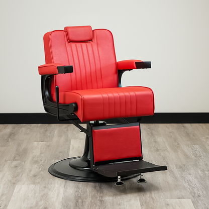 Cedrus Barber Chair - Red by LEVANT BARBER EQUIPMENT - Furniture