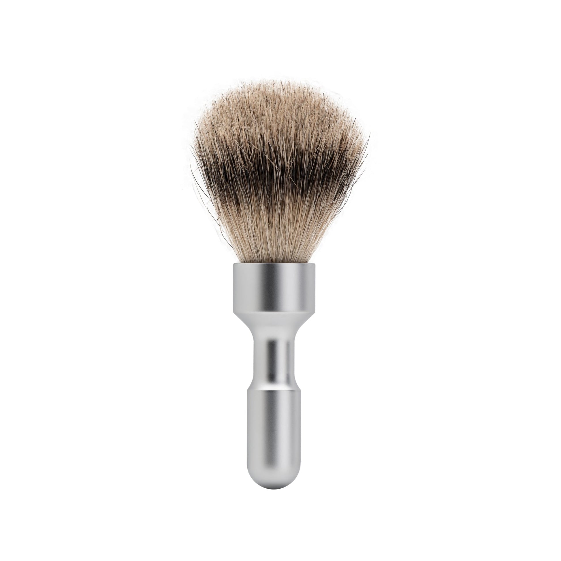 Merkur Shaving Brush, Badger Hair, Silver Tip, Matt Chrome, MK-1700002 - Eco-friendly - Sama Homes