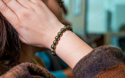 Pyrite Bracelet - Attract Wealth, Prosperity and Success by SAMAHealing - Sustainable Living (View 3)