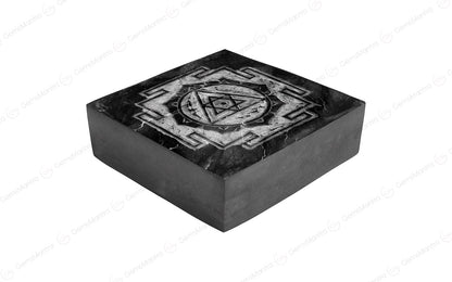 Premium Handmade  Shaligram Lakshmi Ganesh Yantra by SAMAHealing - Yantra (View 3)