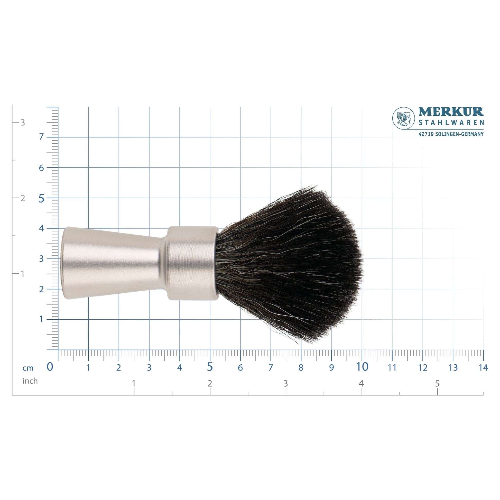 MERKUR Shaving Brush 1100 INOX - Satin by Merkur - Shaving Brush (View 3)