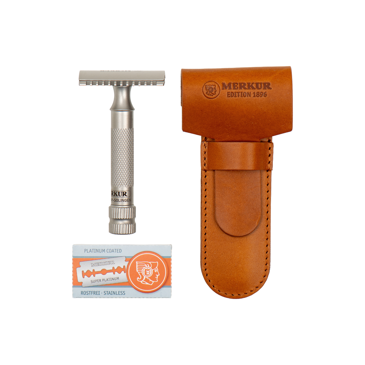 MERKUR Safety Razor 11 INOX Edition 1896 In Satin Stainless Steel