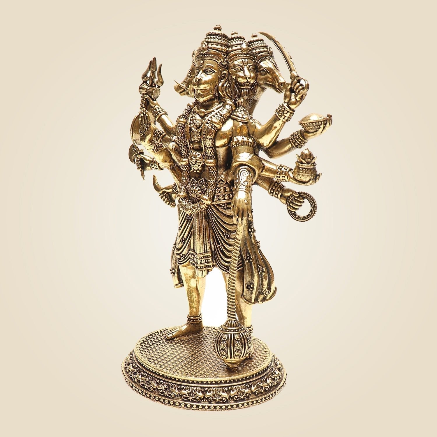 Hanuman Murti Brass Statue for Protection - Image 3