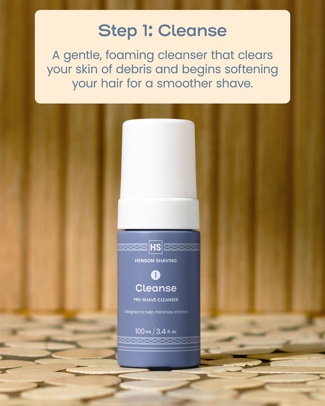 Henson Shaving 3-Step Skin Routine Bundle (Prep, Shave, Post)