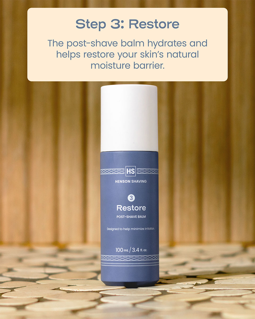 Henson Shaving 3-Step Skin Routine Bundle (Prep, Shave, Post)