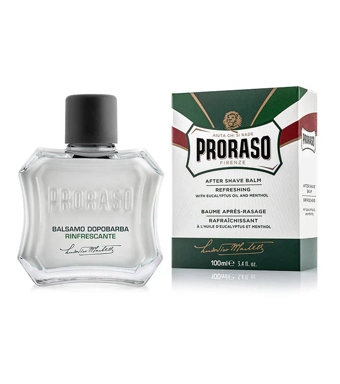 Proraso Aftershave Balm Refreshing with Eucalyptus Oil & Menthol 100ML - Eco-friendly - Sama Homes