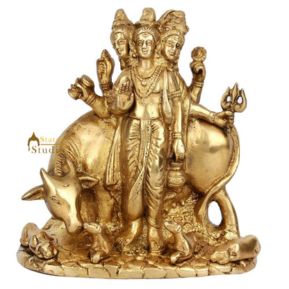 Indian Trinity of God Hindu Lord Brahma Idol Home Temple Puja Rare Statue 6" by vendor-unknown - Hindu Gods (View 2)