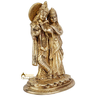Mini Temple Puja Radha Krishna Lucky Wedding Gift Décor Statue Idol Figurine 7" by vendor-unknown - Hindu Gods (View 3)