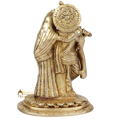 Mini Temple Puja Radha Krishna Lucky Wedding Gift Décor Statue Idol Figurine 7" by vendor-unknown - Hindu Gods (View 4)