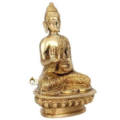 Mini Small Lucky Corporate Gift Sitting Buddha Idol Décor Statue Showpiece 2.5" by vendor-unknown - Buddha (View 4)