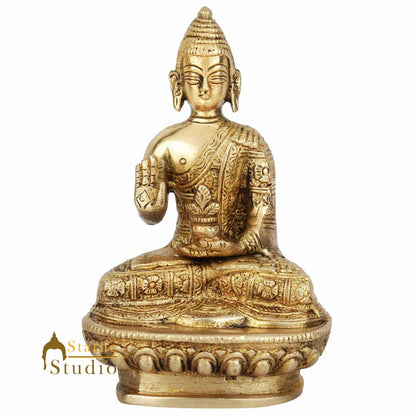 Mini Small Lucky Corporate Gift Sitting Buddha Idol Décor Statue Showpiece 2.5" by vendor-unknown - Buddha (View 3)