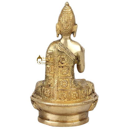 Mini Small Lucky Corporate Gift Sitting Buddha Idol Décor Statue Showpiece 2.5" by vendor-unknown - Buddha (View 5)