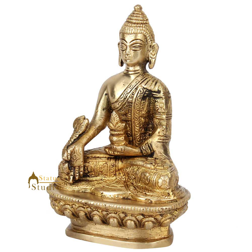 Miniature Tiny Corporate Gift Sitting Buddha Idol Décor Statue Showpiece 2.5" - Image 4