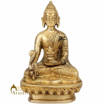 Miniature Tiny Corporate Gift Sitting Buddha Idol Décor Statue Showpiece 2.5" by vendor-unknown - Buddha (View 3)