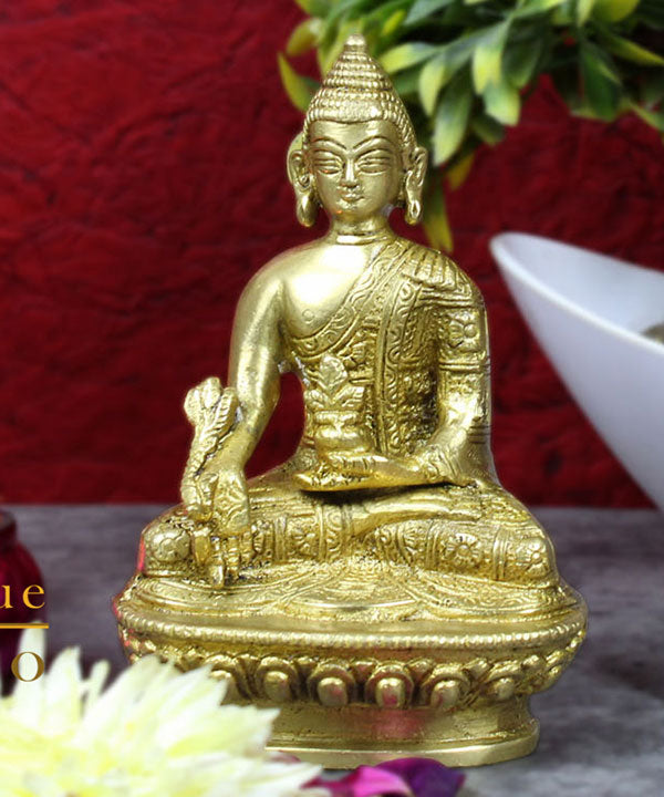 Miniature Tiny Corporate Gift Sitting Buddha Idol Décor Statue Showpiece 2.5" - Eco-friendly - Sama Homes